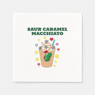 Mikitiez Trex Dinosaurier Eiskaffee-Karamelli xmas Serviette