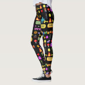 Mikitiez videogame pixel halloween spooky bat  leggings (Links)