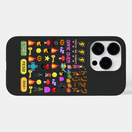 Mikitiez Videospiel Pixel halloween Spookbat Case-Mate iPhone Hülle (Rückseite (Horizontal))