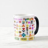 Mikitiez Videospiel Pixel halloween Spookbat Verwandlungstasse (VorderseiteRechts)