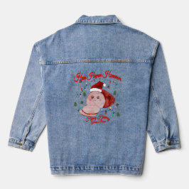 Mikitiez Vintage christmasham Erntedank Truthahn Jeansjacke