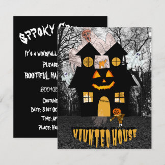 Mikitiez Vintage halloween sprichwörtliche Kürbis Einladung