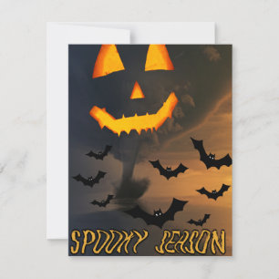 Mikitiez Vintage halloween sprichwörtliche Kürbis Einladung