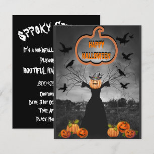 Mikitiez vintage Halloween unheimliche Stimmung Kü Einladung