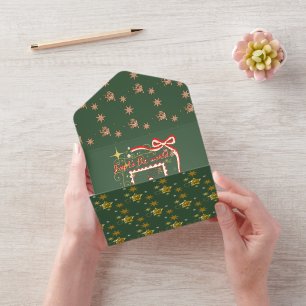 Mikitiez Weihnachtsengel Geschenk Stern All-in-One-Einladung