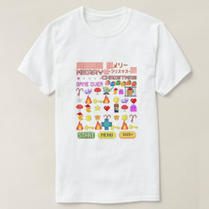 Mikitiez Weihnachtsfeiertag Videospiel süßer Pingu T-Shirt