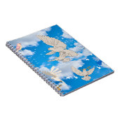 Mikitiez Weißvogel Blau Himmel Sommerstrand Freihe Notizblock (Rechte Seite)