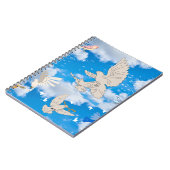 Mikitiez Weißvogel Blau Himmel Sommerstrand Freihe Notizblock (Linke Seite)