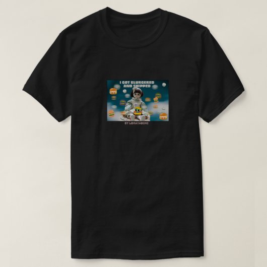 Mikitiez Weltraum Dolly Schädelburger Chips French T-Shirt (Design vorne)