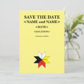 Mi'kmaq/Celtic Save the Date Card (Stehend Vorderseite)