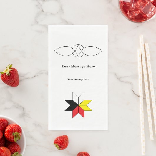 Mi'kmaq/Celtic Serviette (Beispiel)