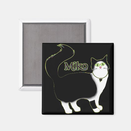 Miko Kitty Magnet (Vorderseite/Rückseite)