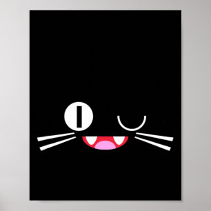 Miko Kuta Neko Cat Cosplay Glitch Videospiel Techs Poster