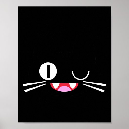 Miko Kuta Neko Cat Cosplay Glitch Videospiel Techs Poster (Vorne)