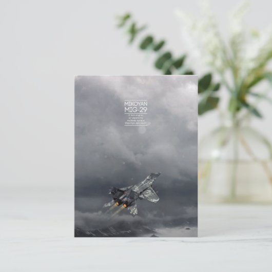 Mikoyan MiG-29 Postkarte (Stehend Vorderseite)