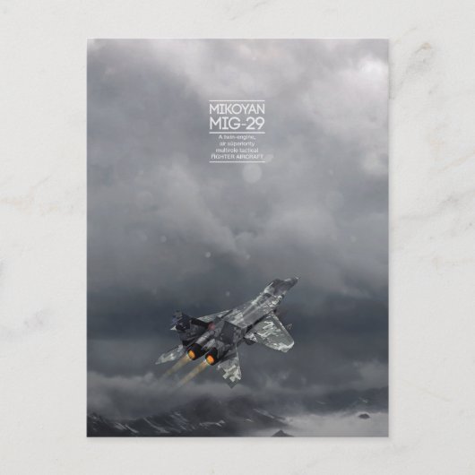 Mikoyan MiG-29 Postkarte (Vorderseite)