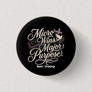 Mikro-Erfolge Großer Zweck Inspirierender Glaube Button