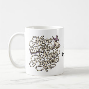 Mikro-Erfolge Großer Zweck Inspirierender Glaube Kaffeetasse
