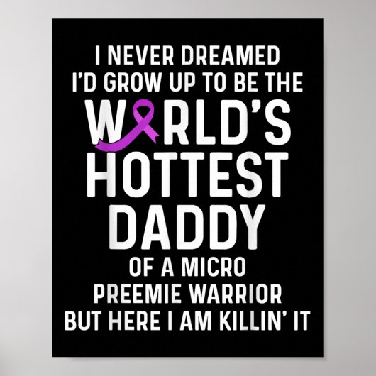 Mikro Frühchen Nicu Daddy Frühgeburt Neuer Vater Poster (Vorne)