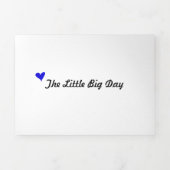 Mikro-Hochzeit + Save the Date Combo-Dreifach Dreifach-gefaltete Programmkarte (Cover)