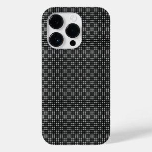 Mikro Kariert Schwarz iPhone Schutz Case-Mate iPhone 14 Pro Hülle