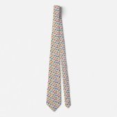 Mikro-Muster-Regenbogen-Spinnen-Schlips Krawatte (Vorderseite)