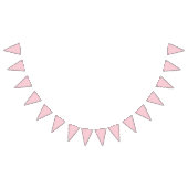 Mikro-Polka-Dot-Weiß auf Rosa Wimpelkette (Alle)