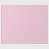 Mikro-Polka-Dot-Weiß - Hellrosa Geschenkpapier (Flach)