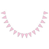 Mikro-Polka-Dot-Weiß - Hellrosa Wimpelkette (Alle)