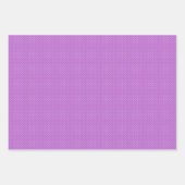 Mikro-Polka-Dot-Weiß - Orchideen-Purple Geschenkpapier Set (Vorderseite 3)