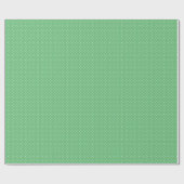 Mikro-Polka-Dot-Weiß - Sommergrün Geschenkpapier (Flach)