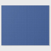 Mikro-Polka-Dot-Weiß - True Blue Geschenkpapier (Flach)