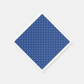 Mikro-Polka-Dot-Weiß - True Blue Serviette (Ecke)