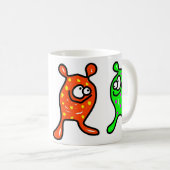 Mikroben-Freunde Kaffeetasse (VorderseiteRechts)