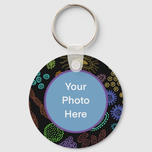 Mikroben Schlüsselanhänger (Vorderseite)