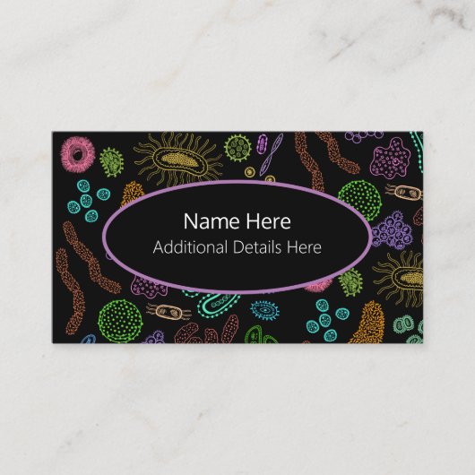 Mikroben Visitenkarte (Vorderseite)