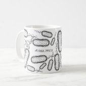 Mikrobenimposter-Tassen-volle Grafik Kaffeetasse (Vorderseite Links)