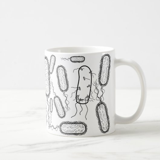 Mikrobenimposter-Tassen-volle Grafik Kaffeetasse (Rechts)