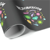 Mikrobiologe Bacteria Microscope Geschenkpapier (Rolleneckpunkt)