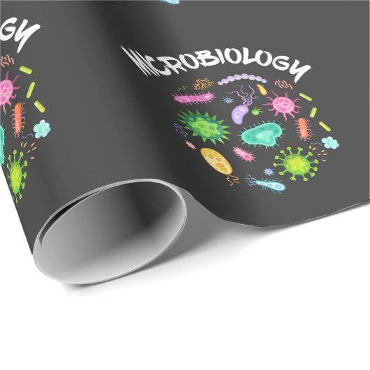 Mikrobiologe Bacteria Microscope Geschenkpapier (Rolleneckpunkt)
