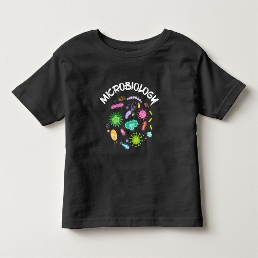 Mikrobiologe Bacteria Microscope Kleinkind T-shirt (Vorderseite)