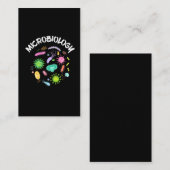 Mikrobiologe Bacteria Microscope Visitenkarte (Vorne/Hinten)