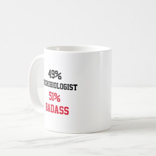 Mikrobiologe Badass Kaffeetasse (Vorderseite Links)