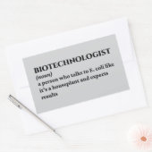 Mikrobiologe Funny Definition Rechteckiger Aufkleber (Umschlag)