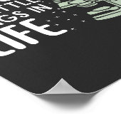 Mikrobiologe Genießen Sie die kleinen Dinge im Leb Poster (Ecke)