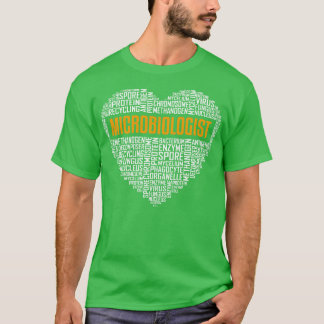 Mikrobiologe Liebe Herz T-Shirt