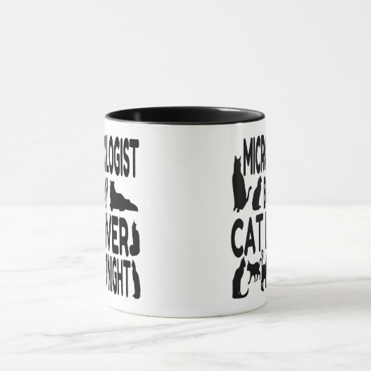 Mikrobiologe Lieben Katzen Tasse (Zentrum)