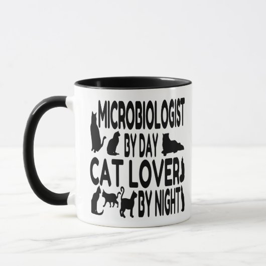 Mikrobiologe Lieben Katzen Tasse (Links)