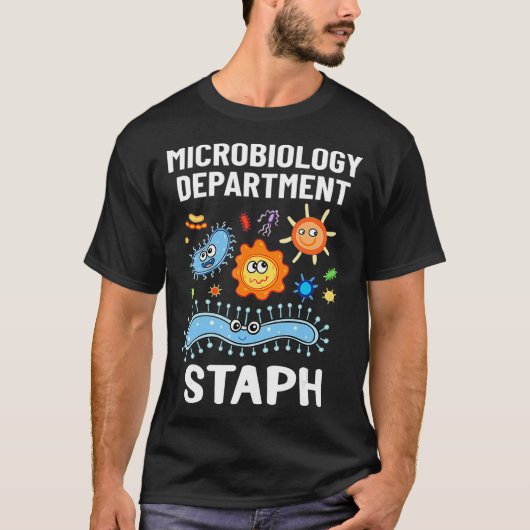 Mikrobiologe Mikrobiologie Labrador Staph Bacteria T-Shirt (Vorderseite)