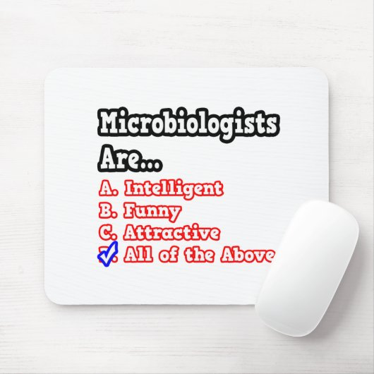 Mikrobiologe Quiz...Joke Mousepad (Mit Mouse)